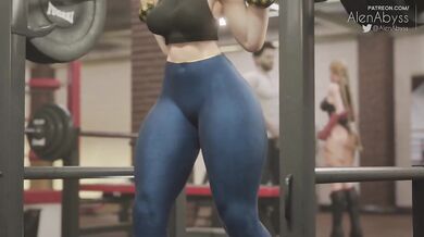 Big Tits And Ass Lady Pay Her Beautiful Pussy To Recover Gym Damage