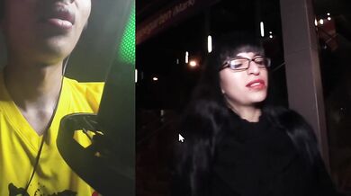 STEVEN SHAME, porn reaction to EMO girl gets a wild interracial fuck in the street