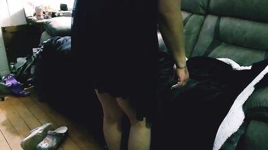 He pounds me from behind after I masturbate for him! Multiple loud orgasms!