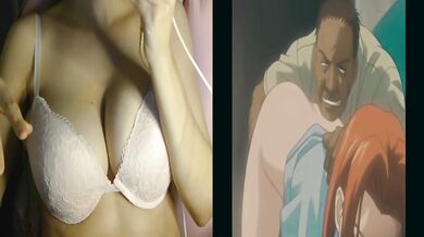 Cutie with Big Tits Likes Doggystyle Fucking in the Bathroom- Hentai Porn React