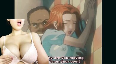 Cutie with Big Tits Likes Doggystyle Fucking in the Bathroom- Hentai Porn React