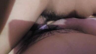 Stepsister gets fucked by big bro in parents bed