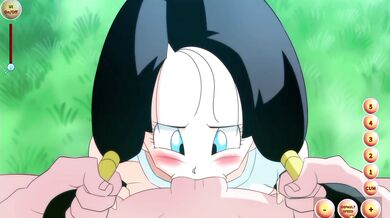Dragón ball z : chica sexi no me quiere dejar de chupar la polla vean como le saco mi pene rápido
