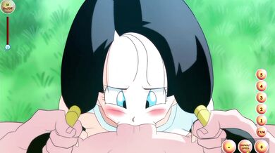 Dragón ball z : chica sexi no me quiere dejar de chupar la polla vean como le saco mi pene rápido