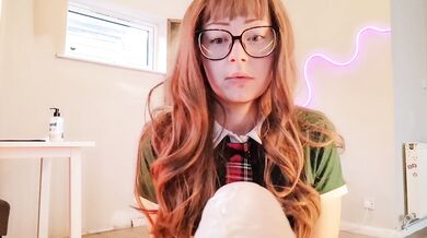 Schoolgirl submits NAUGHTY homework to teacher with dildo and upstart
