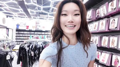 Lucy Mochi Vlogs Herself Shopping And Squirting On My Cock!