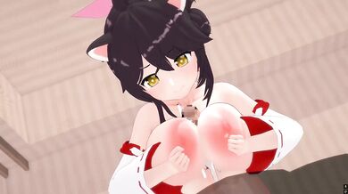MMDブルーアーカイブ　勇美カエデ　ボテ腹パイズリセックス
