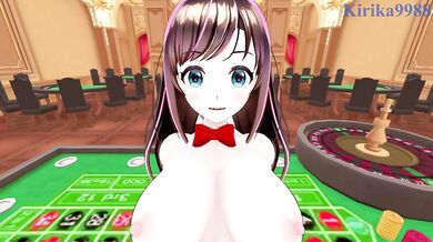 Kizuna AI (Bunny Girl) and I have intense sex in the casino. - VTuber POV Hentai
