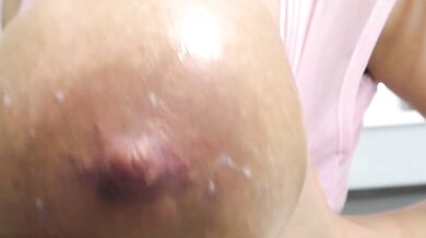 Milking My Tits to the Glass and Swallow It