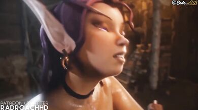 Elf gets an intense fuck [Spanish subtitle]