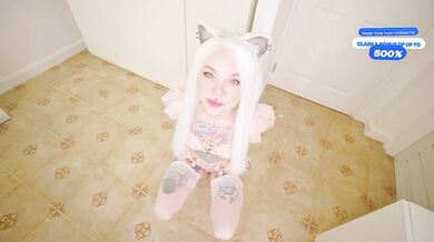 Submissive kitty received her punishment and deserved a big dick in her holes
