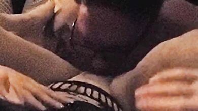 Real Couple Homemade Amateur MILF Cum Kissing.