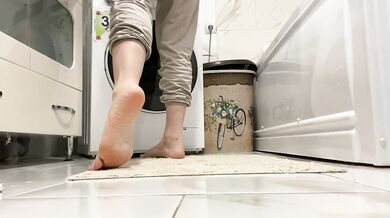 Walking around in my bare feet