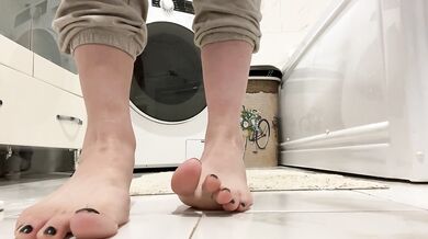 Walking around in my bare feet