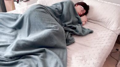 I love my stepdaughter, while she rests, I'm curious to see if she's wearing panties under her dress