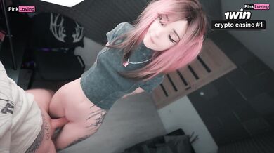 She is rubbing her pussy on my cock until I cum in her panti - pinkloving