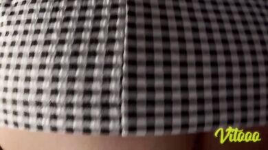 She sits on my cock, she wearing a tight dress - Latina