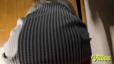 She sits on my cock, she wearing a tight dress - Latina