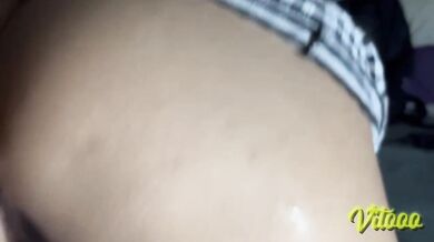 She sits on my cock, she wearing a tight dress - Latina