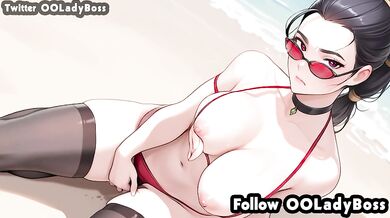 Vayne blow job for her boss hentai anime from League Of Legends by ooladyboss