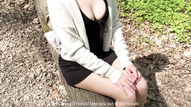 Helping Lost Girl in Forest – BJ Payment + Rough Forest Fuck & Cum on Ass