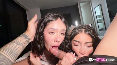 3some - I love being fucked while my tits are sucked!