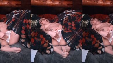 Puff N Play In White Lingerie On Bed Clip 1