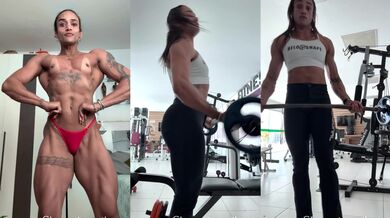Ebony milf with muscular and wiggly ass