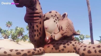 Hairy Furry Monster Ruts the Girl Until Cum Drips Everywhere
