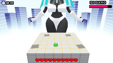Frog vs Giant Robot Girl No Hit