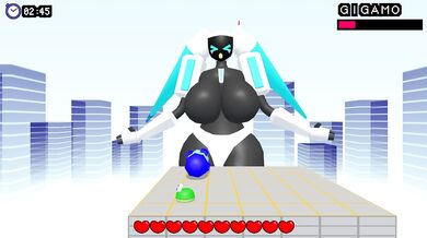 Frog vs Giant Robot Girl No Hit