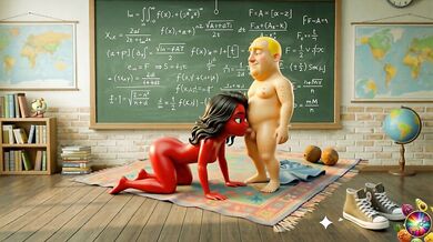 Extra Credit Anal Student Moranguete stays after class for Batata Caught in the Classroom Professor Batata drills Moranguete’s tight ass After School