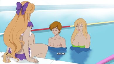 She Told Him To Fuck In Her Ass Hard While His Girlfriend Was In The Pool With Them(18+) - Milftoon Gameplay Part28