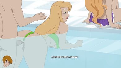 She Told Him To Fuck In Her Ass Hard While His Girlfriend Was In The Pool With Them(18+) - Milftoon Gameplay Part28