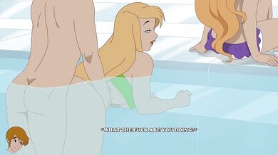 She Told Him To Fuck In Her Ass Hard While His Girlfriend Was In The Pool With Them(18+) - Milftoon Gameplay Part28