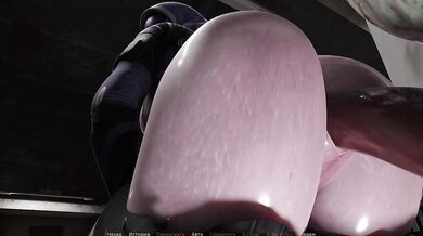 She seduced a giant orc and he made her pregnant. 3D Hentai Game