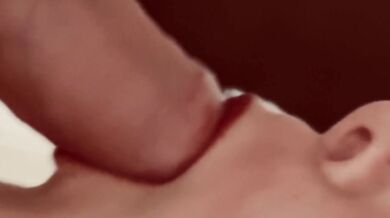 Horny amateur sloppy dick sucking