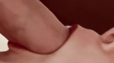 Horny amateur sloppy dick sucking