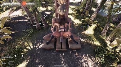 She loves to awaken ancient statues to test big stone cocks with her holes. part 2