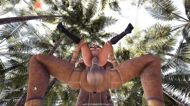 She loves to awaken ancient statues to test big stone cocks with her holes. part 2