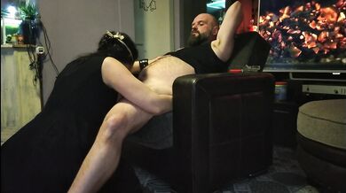 Cock sucking and ass eating hot wife
