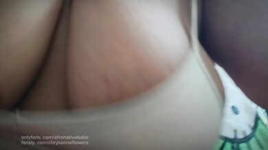POV: Petite Ebony Rides your Pathetic Dick + Slow-Mo Version