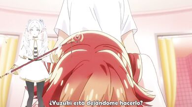 Little redhead getting touched in the bathrooms - Hentai Anime