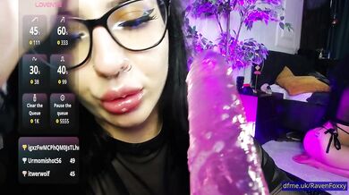 RavenFoxxy's whispered fantasy turns into messy, burning climax