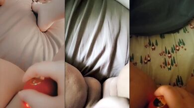 LilacLich's wild pussy squirt session