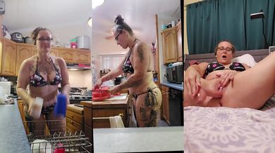 Bikini house keeping and orgasms