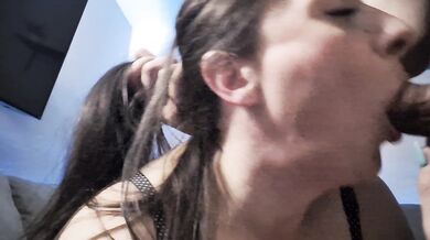 NikkiDs craves deepthroat and cum in mouth