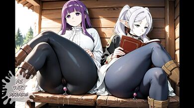 FRIEREN : HOT THREESOME WITH FERN AND STARK WILL MAKE YOU CUM!! (HENTAI COMPILATION) - ASMR/JOI CHALLENGE