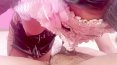 xtra small teen is a blowjob expert and loves to eat cum