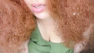 Lusty Redhead Stepmother Pleasures Her Creamy Pussy with Thick Toy